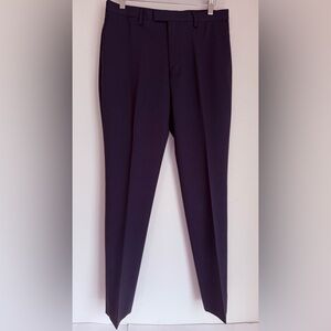 BANANA REPUBLIC MENS SLIM FIT ITALIAN FABRIC MARZOTTO SUPER 120S WOOL NAVY PANTS